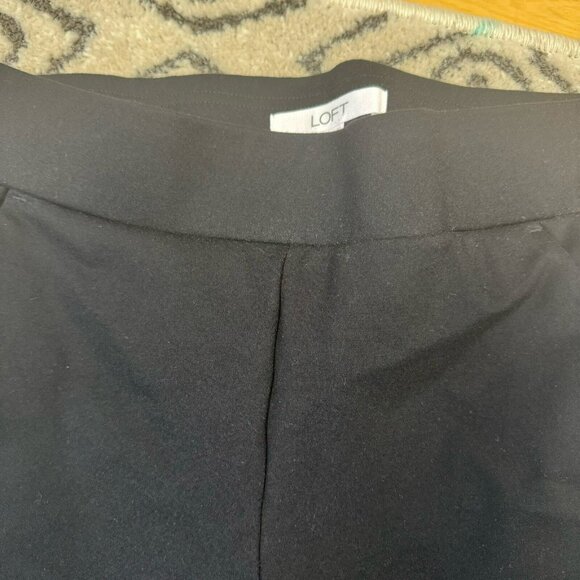 Loft Black slack stretchy pants women's small with pockets - Picture 2 of 8
